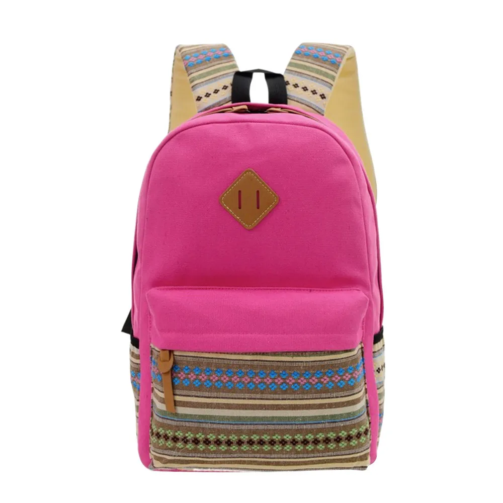 Buy Vintage Canvas Womens Backpack New Embroidery