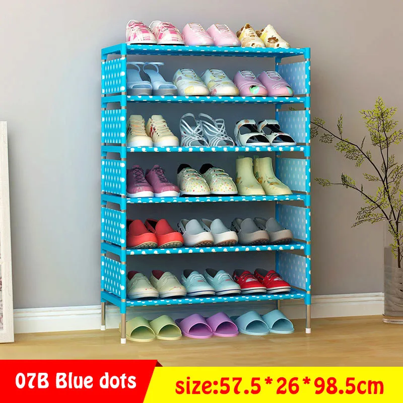 Minimalist home modern fashion stand space-saving non-woven shoes organizer storage furniture cabinet closet 7-storey shoe rack