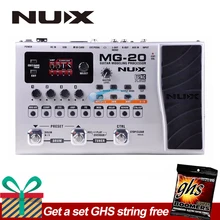 NUX MG-20 Guitar Multi-effects AMP Pedal Black Digitech Multi Effects Modeling Processor Guitarra Loop/ Volume