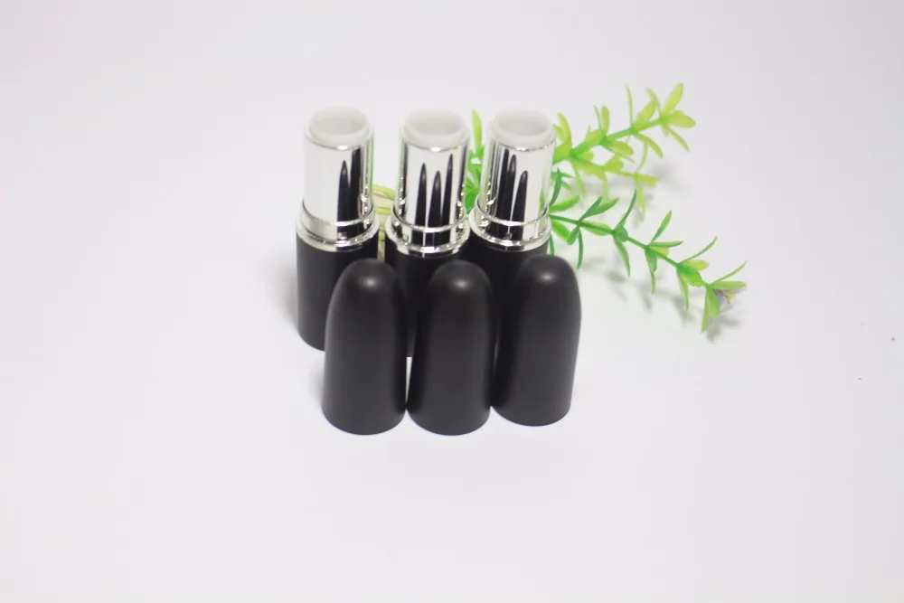 black color bullet lipstick tube,bullet lipstick case,DIY lipstick