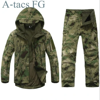 

2016 Mens Outdoor Hiking Jacket Military Army Tactical Coat TAD Gear Hunting Camping Jacket A tacs fg