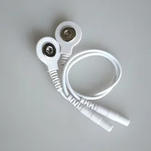 3 пары электродов свинцовые провода для цифровой терапии машина массажер оснастки 3,5 мм разъем 2,0 мм кабель адаптера цена Белый