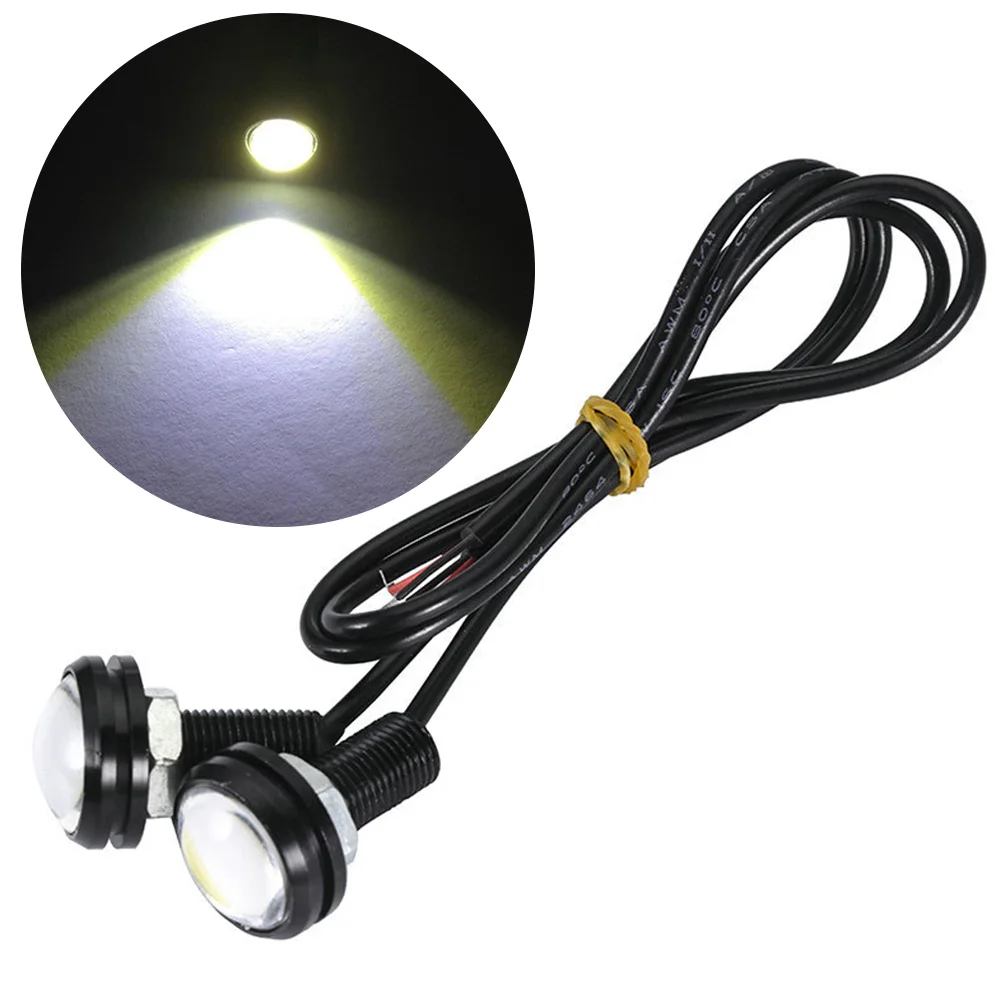 

23mm Red Eagle Eye Light 9W DC 12V Car LED Daytime Running Light DRL Backup Car Motor Parking Signal Lamps Waterproof Fog Light