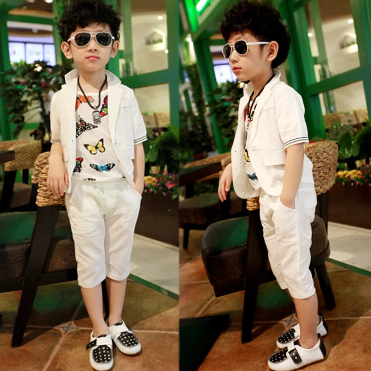 2016 Summer Children Suit Baby Boys Suits Kids Blazer For Wedding Boys ...