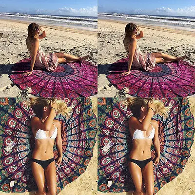 

Round Beach Towel 150cm Printed Chiffon Bath Beach Round Towels Summer serviette de plage bain para playa toallas Bohemia Style