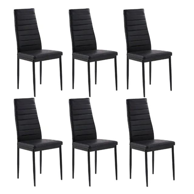 Cheap Modern 6pcs Striped Dining Chairs High Backrest Dining Room Kitchen Breakfast Chair Home Comfortable Decorative Furniture Cheap Modern 6pcs Striped Dining Chairs High Backrest Dining Room Kitchen Breakfast Chair Home Comfortable Decorative Furniture