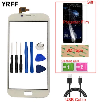 

Mobile Front Touch Screen Glass For Doogee X9 Pro Touch Screen Glass Digitizer Panel Sensor Capacitive + Free Protector Film