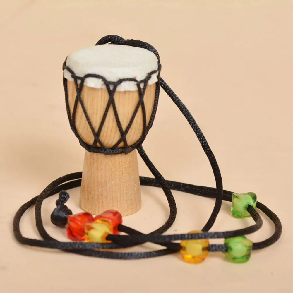 

Pendant Necklace African Drum Jewelry Making Grils Djembe DIY Necklace