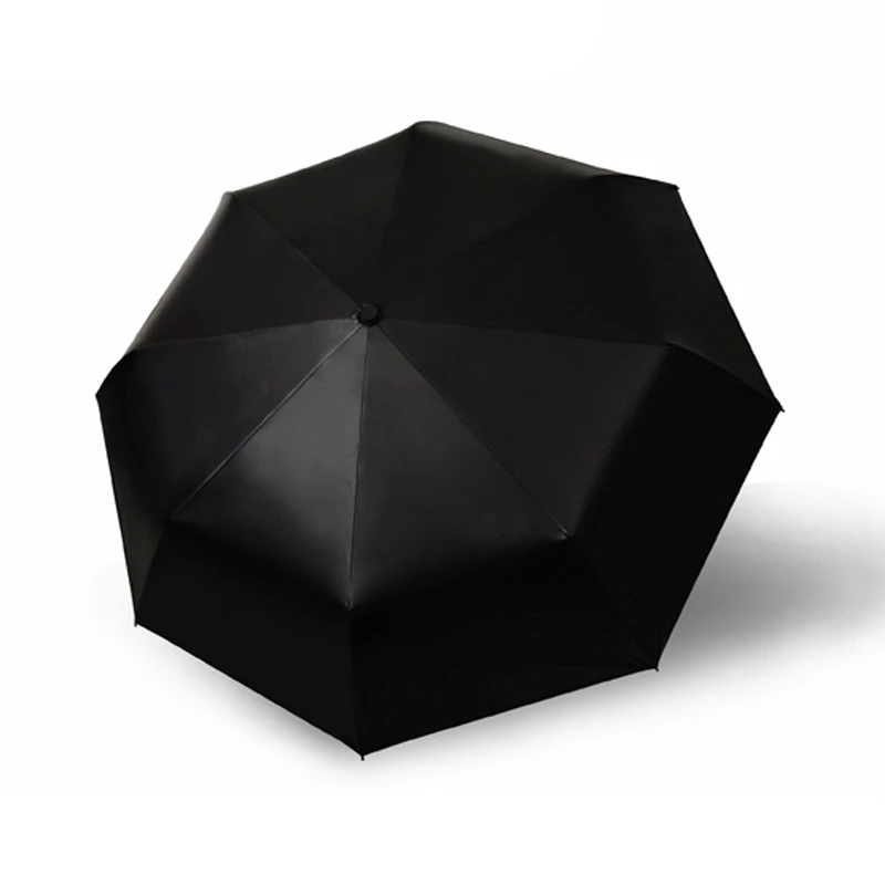 Модные черные звезды женский зонтик три сложения ветростойкий анти Солнечный зонт с защитой от ультрафиолета солнечного и дождливого двойного назначения мужской зонт