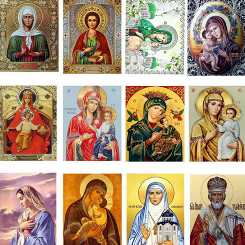 

DIY Diamond Painting of rhinestones Cross Stitch Picture Religion Icon 5d Diamond Embroidery Mosaic New Year Decoration Gift