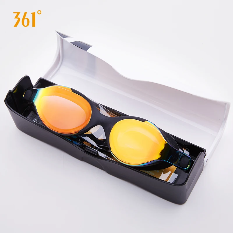 

361 Mirrored Swimming Goggles Adult Professional Anti Fog UV Protection Swim Goggles for Men Women Waterproof Anti Leak