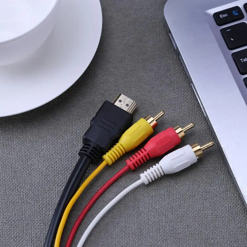 Кабель ALLOYSEED 1 5 М HD HDMI в 3RCA AV позолоченный аудиокабель для компьютеров планшетных