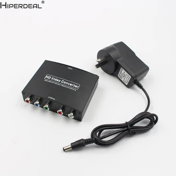 

HIPERDEAL RGB Component (YPbPr) video + R/L audio Adapter Converter HD TV to HDMI 1080P WP
