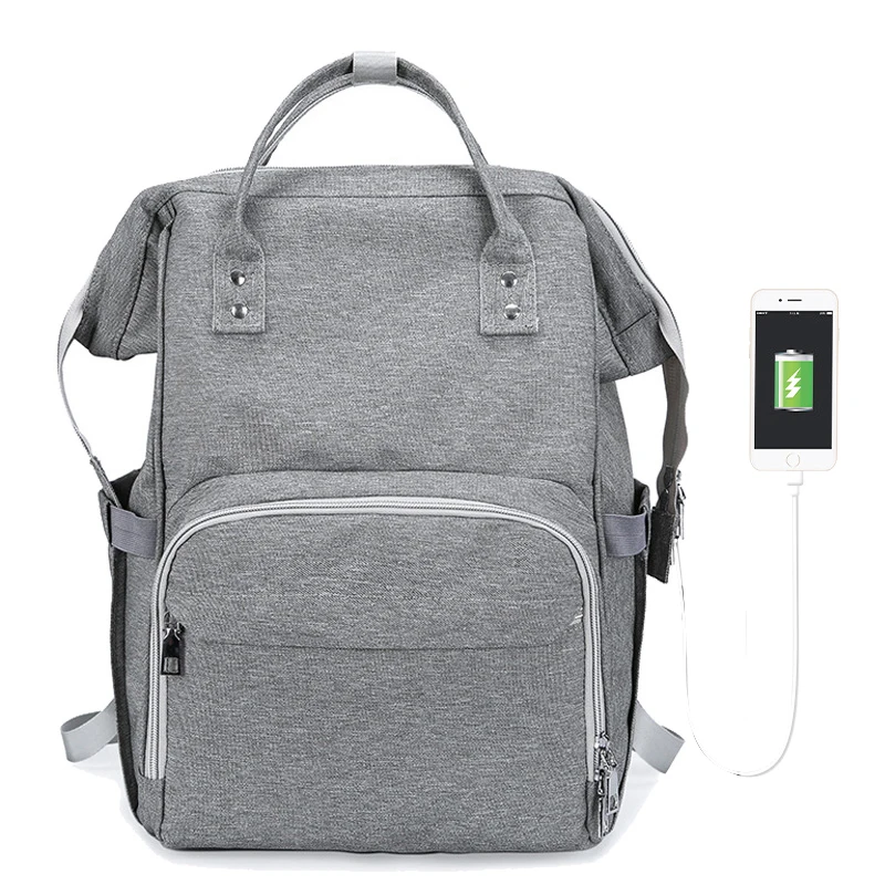 

Mummy diaper bag backpack with usb maternity nursing nappy baby changing bags for mom multifunctional stroller waterproof