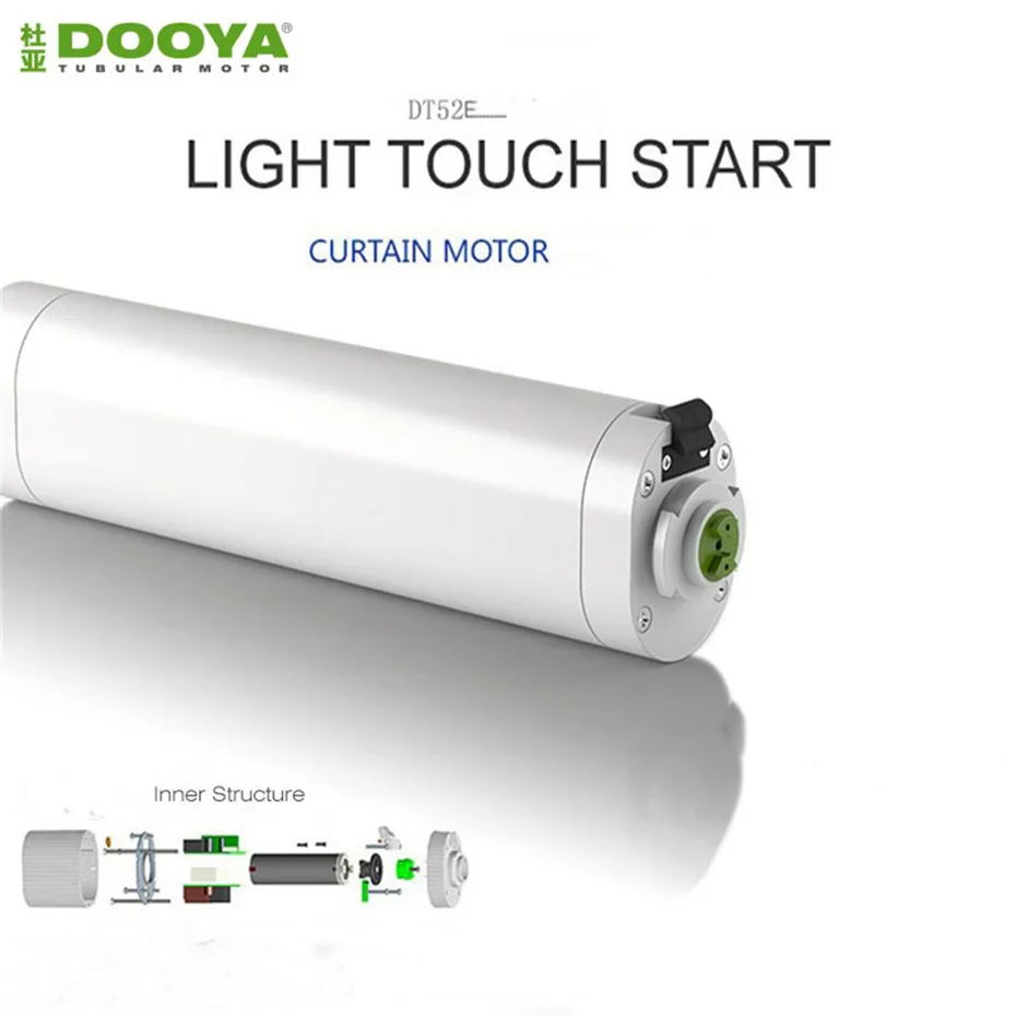 Dooya Home-Automation Open Close Electric Curtain Motor DT52E 45W+DC2760 2 Channel Emitter WIFI Control by Broadlink Rm pro -3