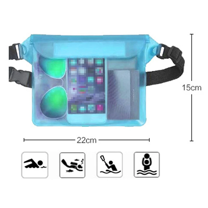 Спортивная сумка, поясная сумка, для плавания, для дайвинга, поясная сумка, чехол для подводного запечатывания, карман для мобильного телефона