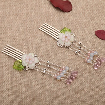 

Ancientry tiara comb tassel step wave insert clip hair of hanfu deserve to act the role of national wind joker costume combs