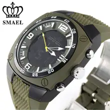 SMAEL 1008 Luxury Brand Clock Men Military Sports Watches Digital LED Quartz Wristwatches Rubber Strap Relogio Masculino Watch,