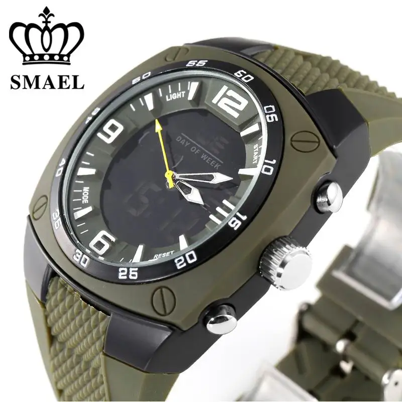 Prix pour SMAEL 1008 Marque De Luxe Horloge Hommes Militaires Sport Montres Numérique LED Quartz Montres Bracelet En Caoutchouc Relogio Masculino Montre, Prix pour SMAEL 1008 Marque De Luxe Horloge Hommes Militaires Sport Montres Numérique LED Quartz Montres Bracelet En Caoutchouc Relogio Masculino Montre,