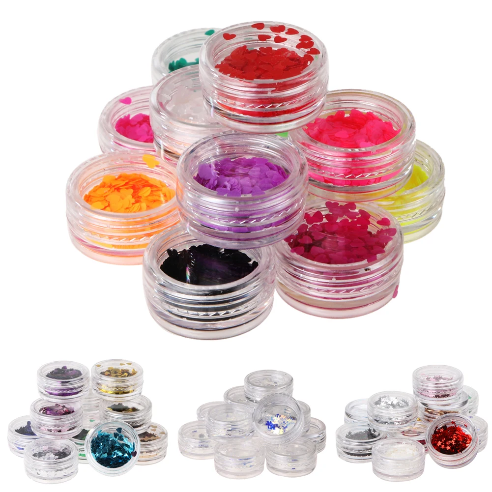 Hot Sale 12Pcs Nail Art Glitters Powder Set Nail Art Glitters Powder