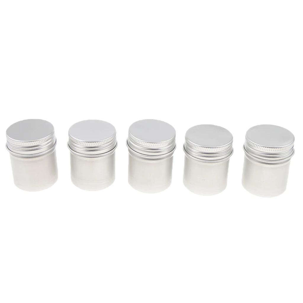 30x 50ml Aluminium Tin Lip Balm Tin Pot Cosmetic Cream Jar Bottle Container