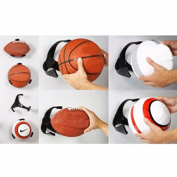 

Plastic Ball Claw Wall Mount Basketball Holder Football Storage Rack Ball Display Bracket Space Saver Home Decor Shelf