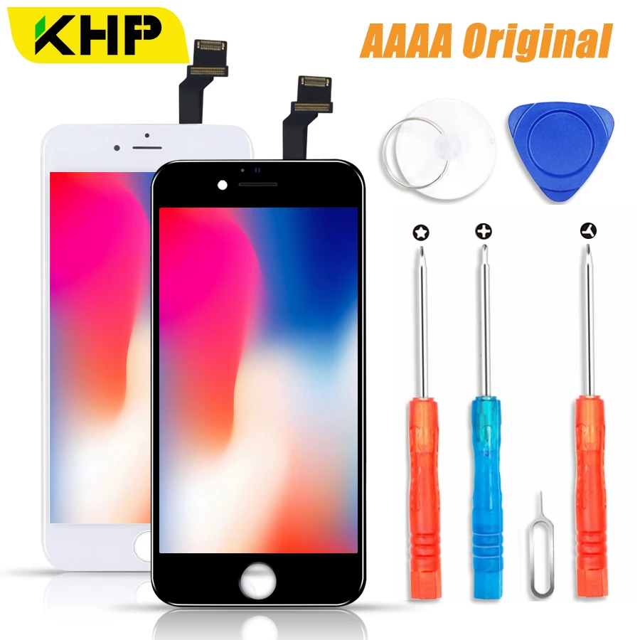 2019 KHP 100% AAAA Original LCD Screen For iPhone 6 6s Plus Screen LCD Display Digitizer Touch Module Screens Replacement LCDS