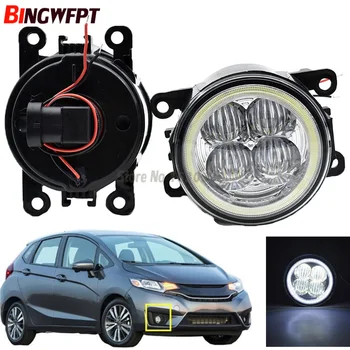

2x Super Bright Angel Eyes White Blue Led Fog light For Honda Fit 2015-