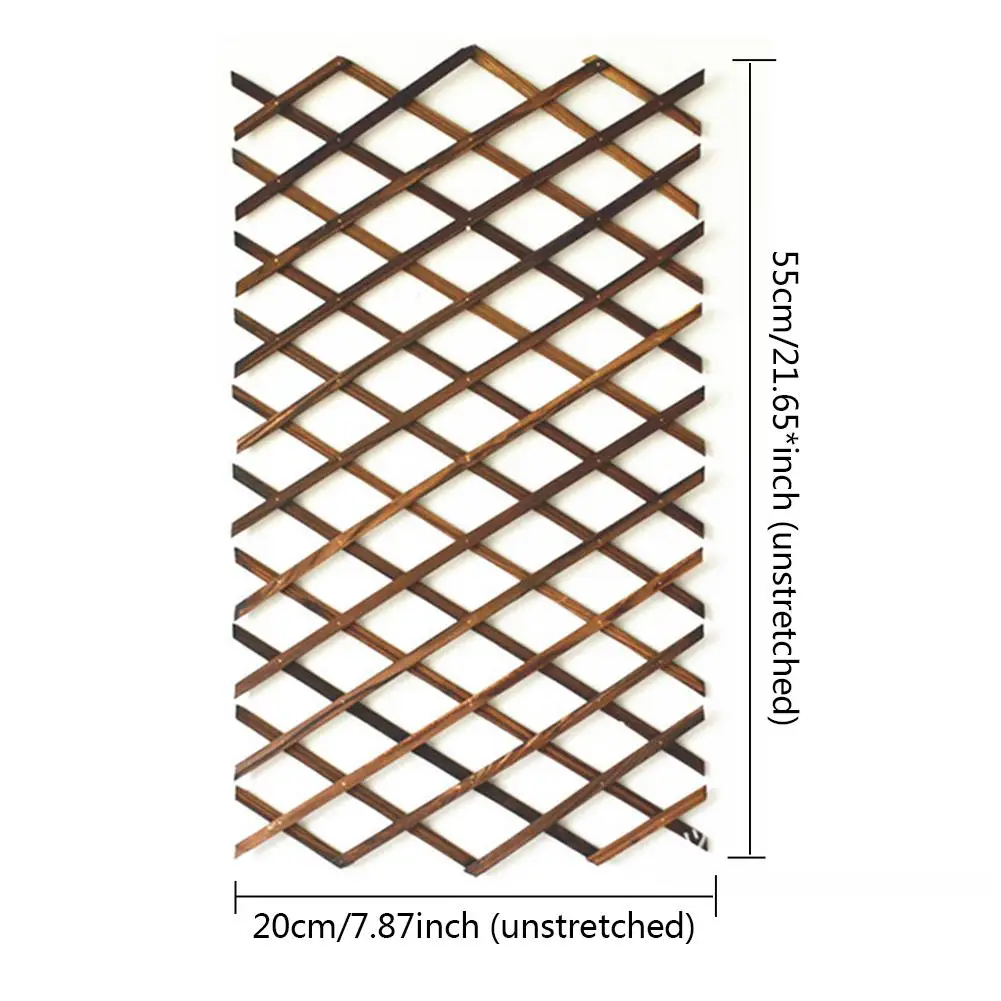 55cm Retractable Outdoor Wood Fence Indoor Outdoor Decorations Garden Balcony Vine Frame Wedding Shooting Props Wooden Fence