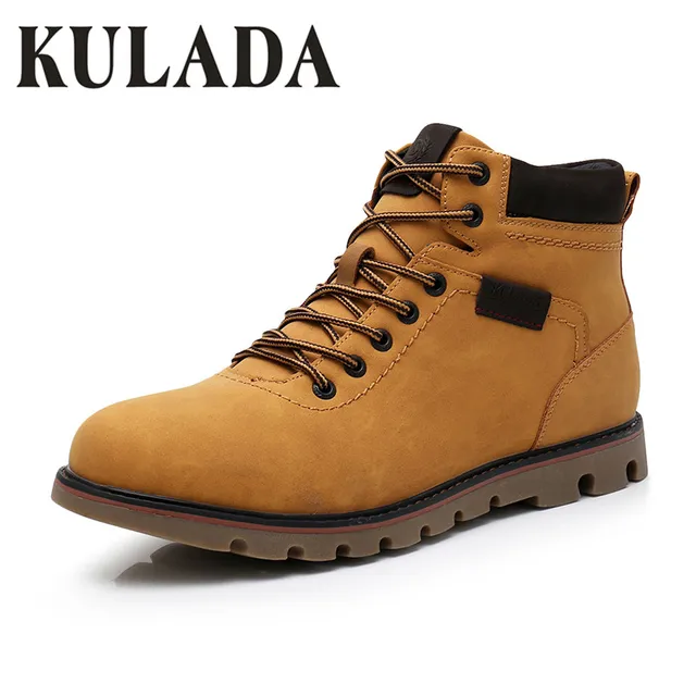 US $26.96 KULADA Boots Men Winter Shoes Sneakers Outdoor Activity Boots Footwear Me Casual Outdoor Work Boots