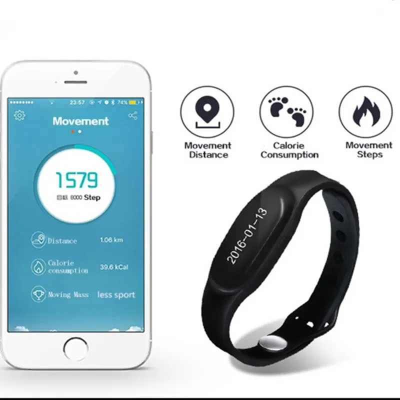 2018 Новое поступление L7 Bluetooth 4 0 смарт браслет Sleep Monitor уведомления напоминание anti