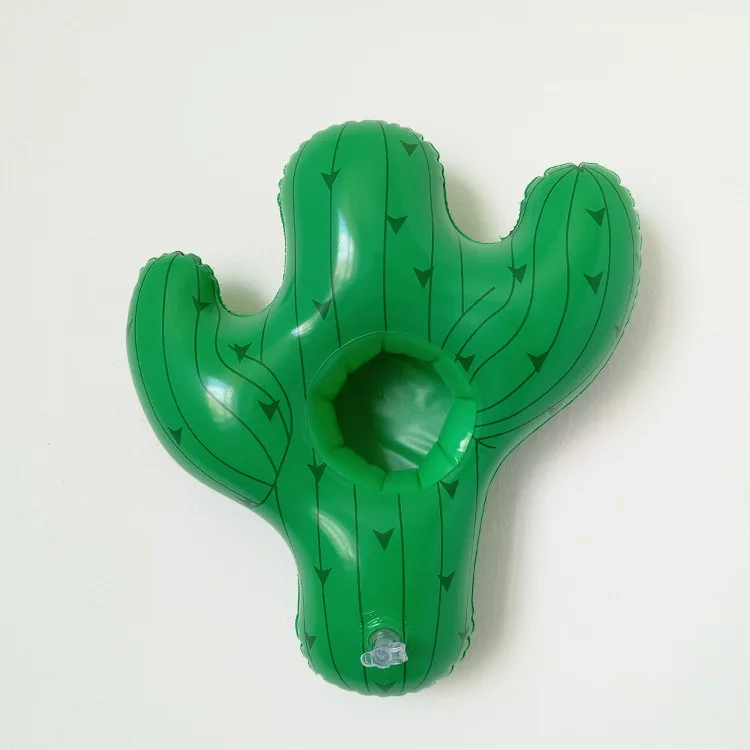 

2018 Inflatable cactus cup seat floating drink cup holder inflatable coaster PVC