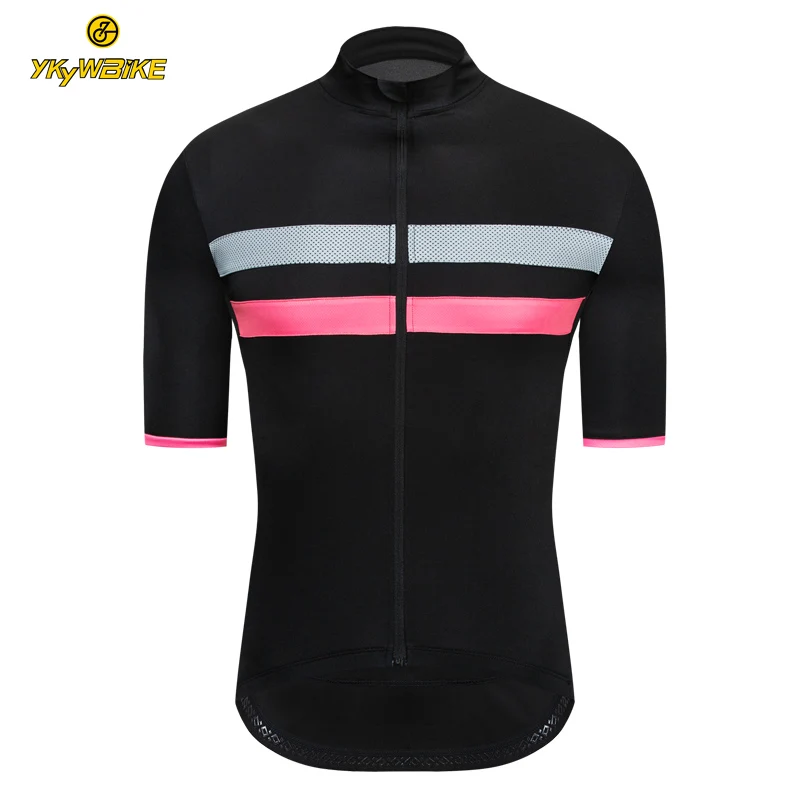 

YKYWBIKE Men Cycling Jersey 2019 New Black Bike Shirt Tricota MTB High Quality Reflective Bike Jersey Custom Camisa Ciclismo