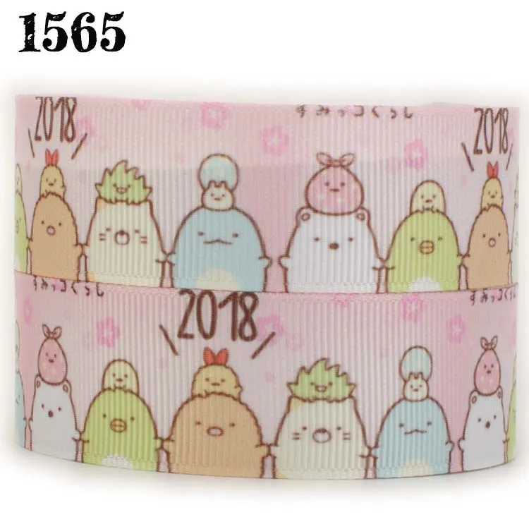 7/" 22 мм 10 ярдов мультфильм Sumikko gurashi ленты Печатные лента на голову