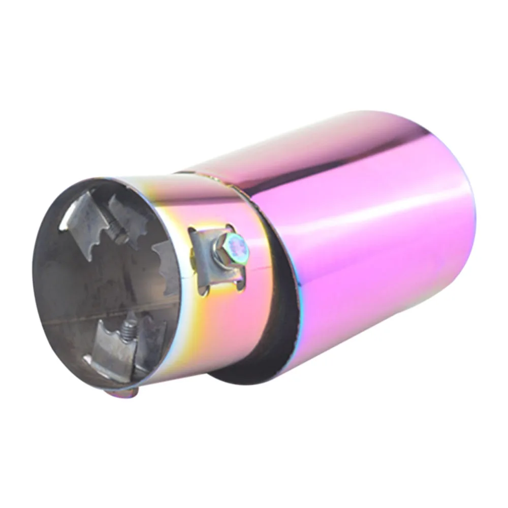 Car Auto Exhaust Tip Stainless Steel Pipe Chrome Trim Modified Car Tail
