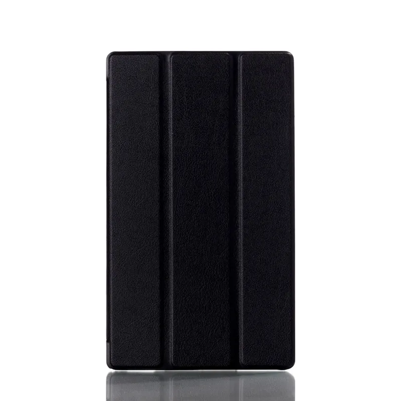 Чехол для планшета sony Z3, 8 дюймов, подставка, флип-чехол, кожаный чехол для планшета, защитный чехол для sony Xperia Z3 Compact, 8 дюймов, чехол-книжка, умный чехол - Цвет: Black