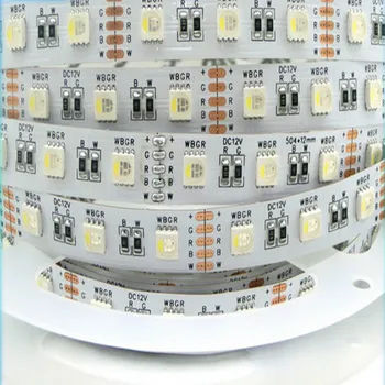 

Waterproof IP20/65 LED Strip RGBW /RGBWW, SMD 5050 chip 12V flexible light RGB+White /warm white,4 color in 1 led chip,60Leds/m