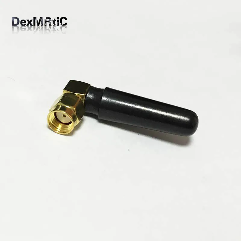 

1PC New 2.4GHz 2dbi WIFI Antenna RP SMA Male plug Right Angle connector 40mm long