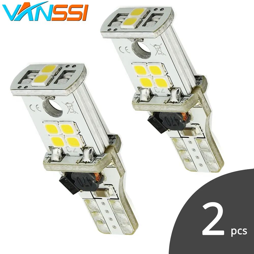 

VANSSI 2x 1000 lumens Extremely Bright Error Free T15 T16 W16W 912 921 LED Bulbs for Backup Reverse Lights 6000k White