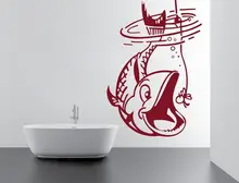 Home Decor Vinyl Sticker Underwater Fish Design Home Decor Removable Vinyl Paper Decor Interior Wallpaper 2KN19 extra thick classical flower design home decor vinyl wallpapers
