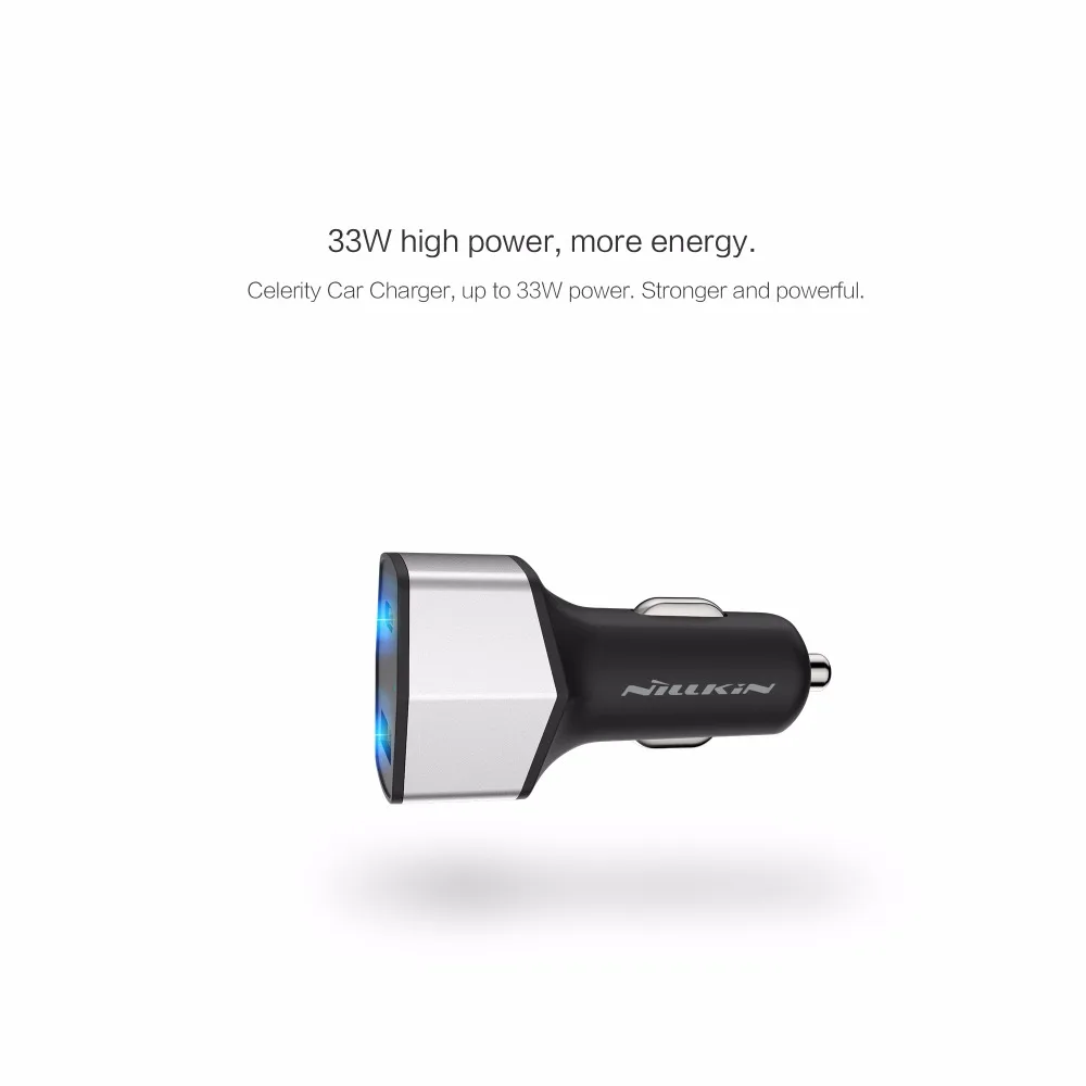 Nillkin 2 المنافذ المزدوجة usb شاحن محول شاحن سيارة مايكرو نوع-c سيارة شاحن ل xiaomi ، nxues 6 وعاء ، بكسل/بكسل xl لسامسونج