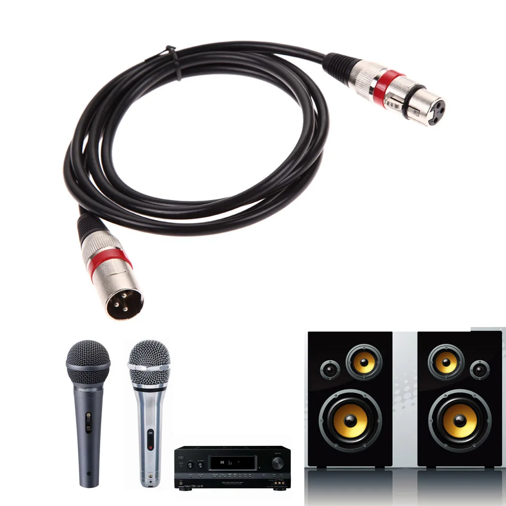 Microphone Audio Connector 3 pin XLR Male to Female Mic Microphone