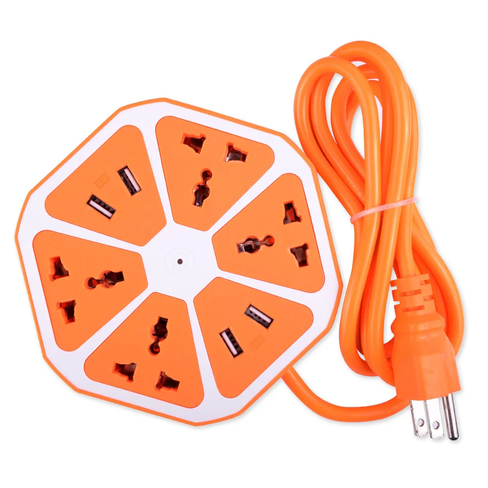 YCDC Extension Socket Novel Multi Purpose Hexagon PBT Rosy/Blue/Orange