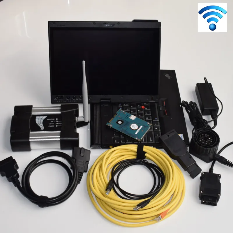 WIFI для bmw диагностический сканер icom next с ноутбуком X200T RAM 4g HDD программным