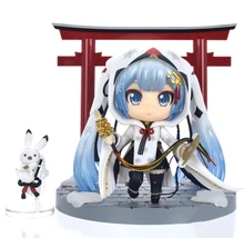 10CM Nendoroid Hatsune Miku 2018 Ver. Mini Action Figure Crane Priestess Ver. Snow Miku PVC figure 10CM Nendoroid Hatsune Miku 2018 Ver. Mini Action Figure Crane Priestess Ver. Snow Miku PVC figure