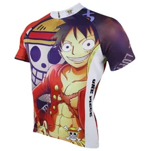 Цельные Трикотажные изделия для велоспорта Luffy, крутые майки для велоспорта с мультяшным рисунком для мальчиков, одежда для велоспорта с короткими рукавами, размер xxxl