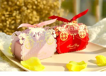 

Wholesale 1000pcs/lot Pumpkin Car wedding candy box favor party gift bag birthday chocolate box Halloween Decorations