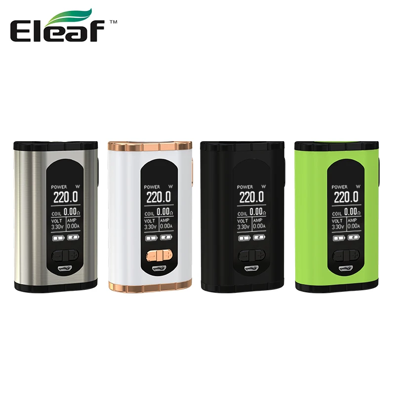 

Eleaf Invoke 220W VV/VW Box Mod Powered by Dual 18650 Cells eleaf elektronik sigara vaporizer Box Mod