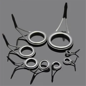 

75pcs/Lot Mixed Size Fishing Rod Guide Tip Strong Line Rings Fishing Rod Guide Guides Tip Set Repair Kit DIY Eye Rings