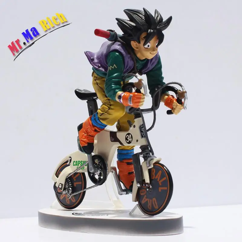 

Japan Anime Figure Akira Toriyama Ball Z Son Goku Bicycle Action Toys Figure Desktop Model Toy